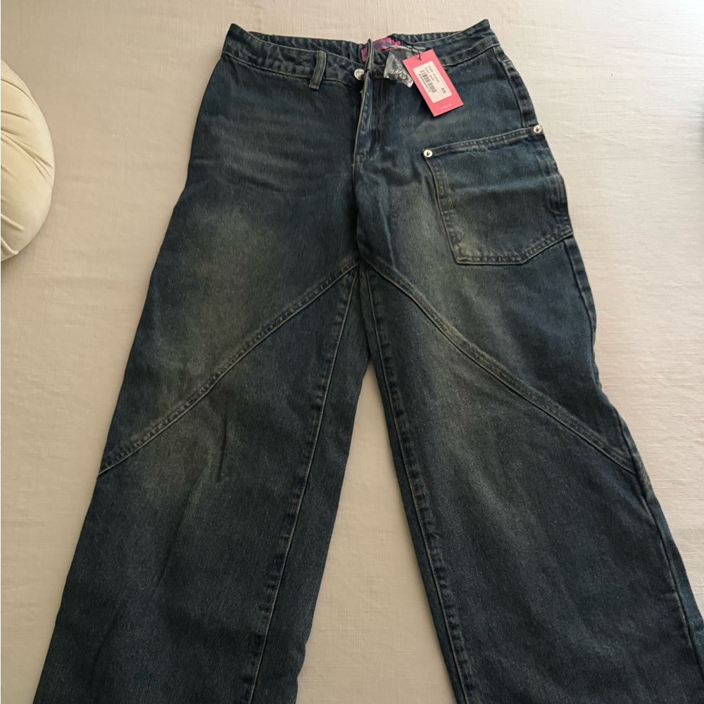 Brand New And Unworn * Edikted Blue Denim Jeans
